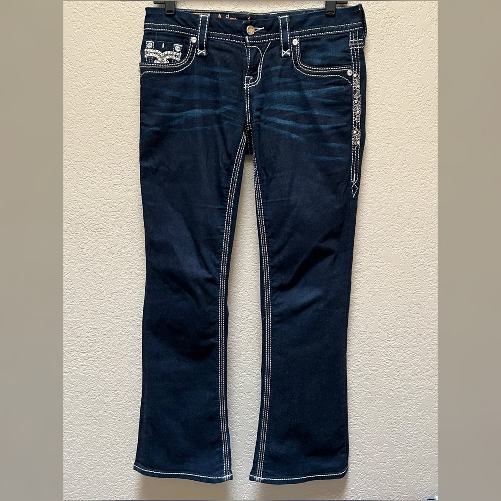 Rock Revival Women’s Yui Bootcut Jeans Dark Blue Color Size-26